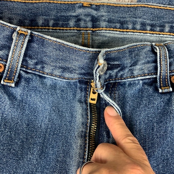 Levi Strauss “505” Straight leg blue jeans size 40 - Picture 3 of 16